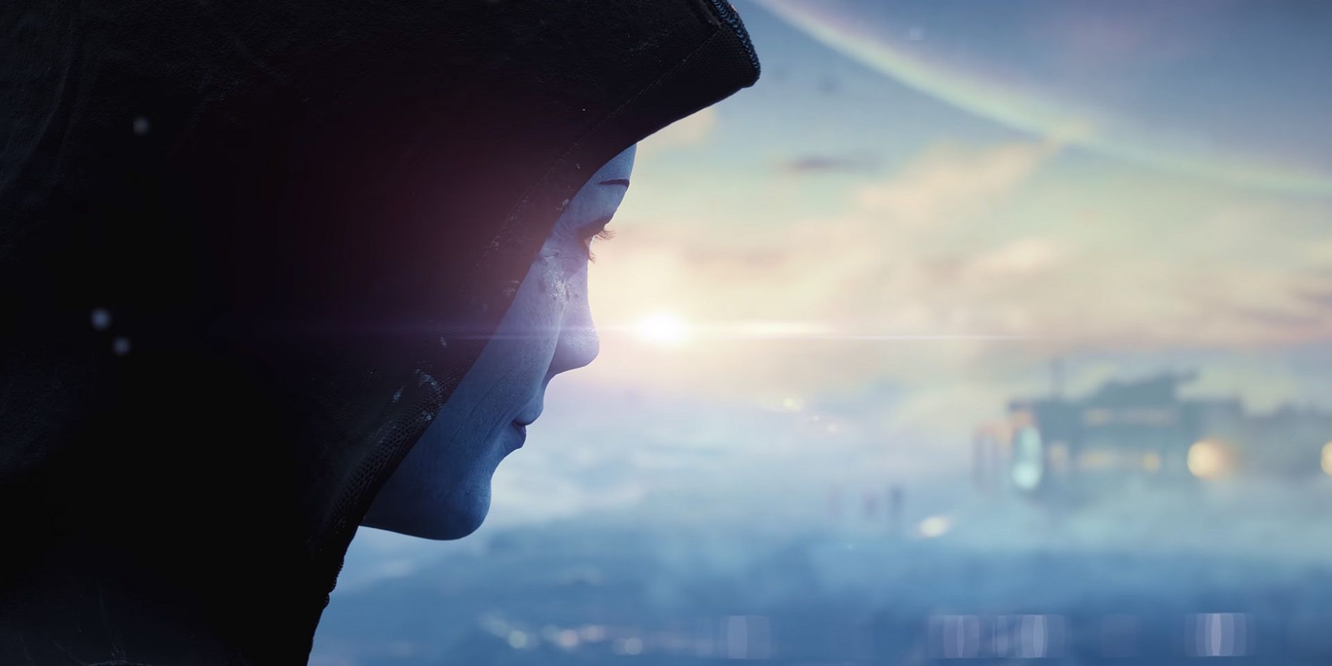 Liara's reveal in the 2020 Mass Effect Trailer