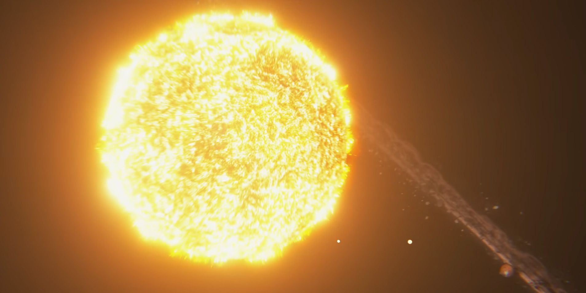 The Sun in the 2020 Mass Effect Trailer