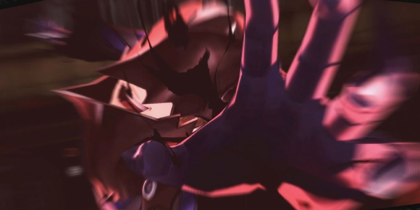Akechi lashing out at the Phantom Thieves during his awakening in Persona 5