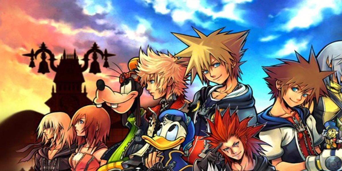 Kingdom Hearts II (Final Mix) wallpaper with multiple characters