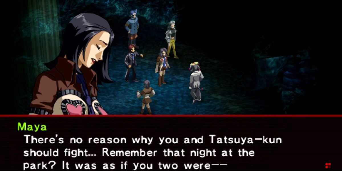 Maya talking in Persona 2: Innocent Sin