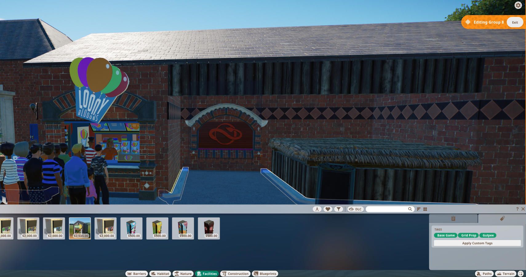 Adding a shop into the building.