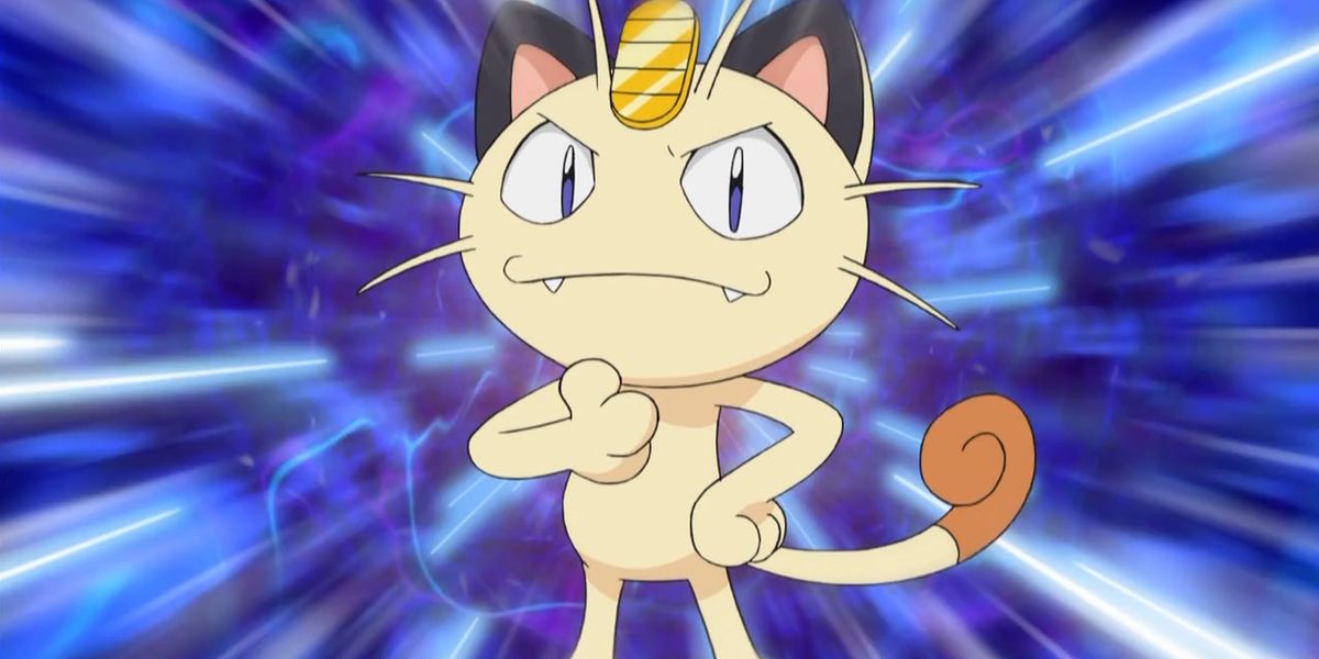 Anime Pokemon Meowth Team Rocket Pose