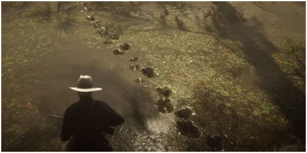 Red Dead Redemption 2 Bull Gator Footsteps In Mud