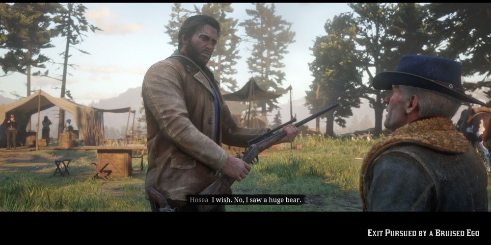 Red Dead Redemption 2 Exit Pursued By A Bruised Ego Start With Hosea