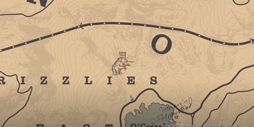 Red Dead Redemption 2 Legendary Bear Location On The Map