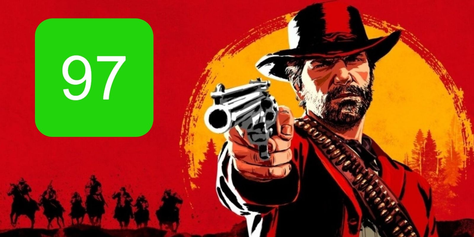 The metascore for Red Dead 2 featuring a promotional poster for the game