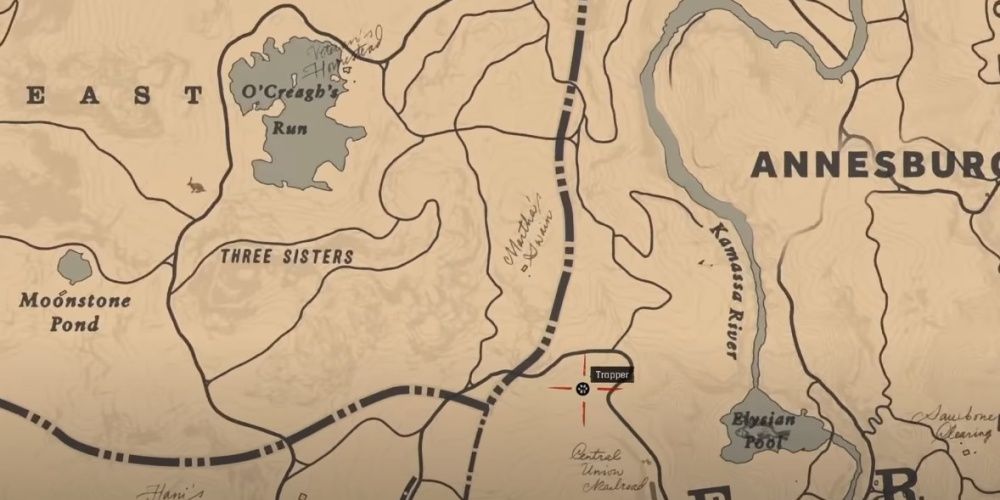 Red Dead Redemption 2 Trapper Location By O Creighs Run