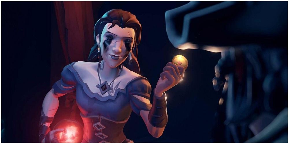 Sea Of Thieves Madame Olivia Holding Up A Coin