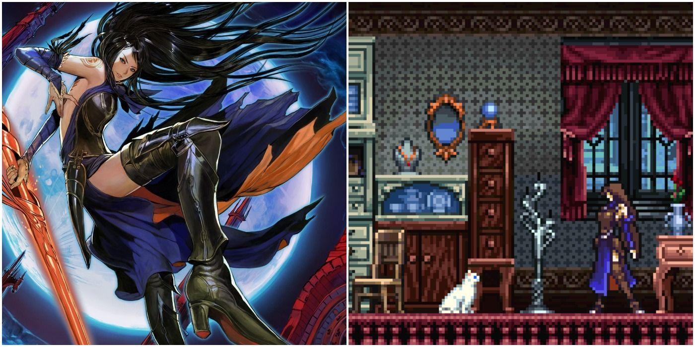 images of Shanoa from Castlevania games