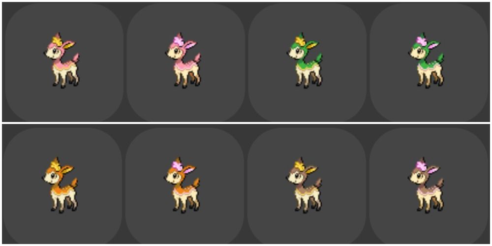 Shiny deerling forms