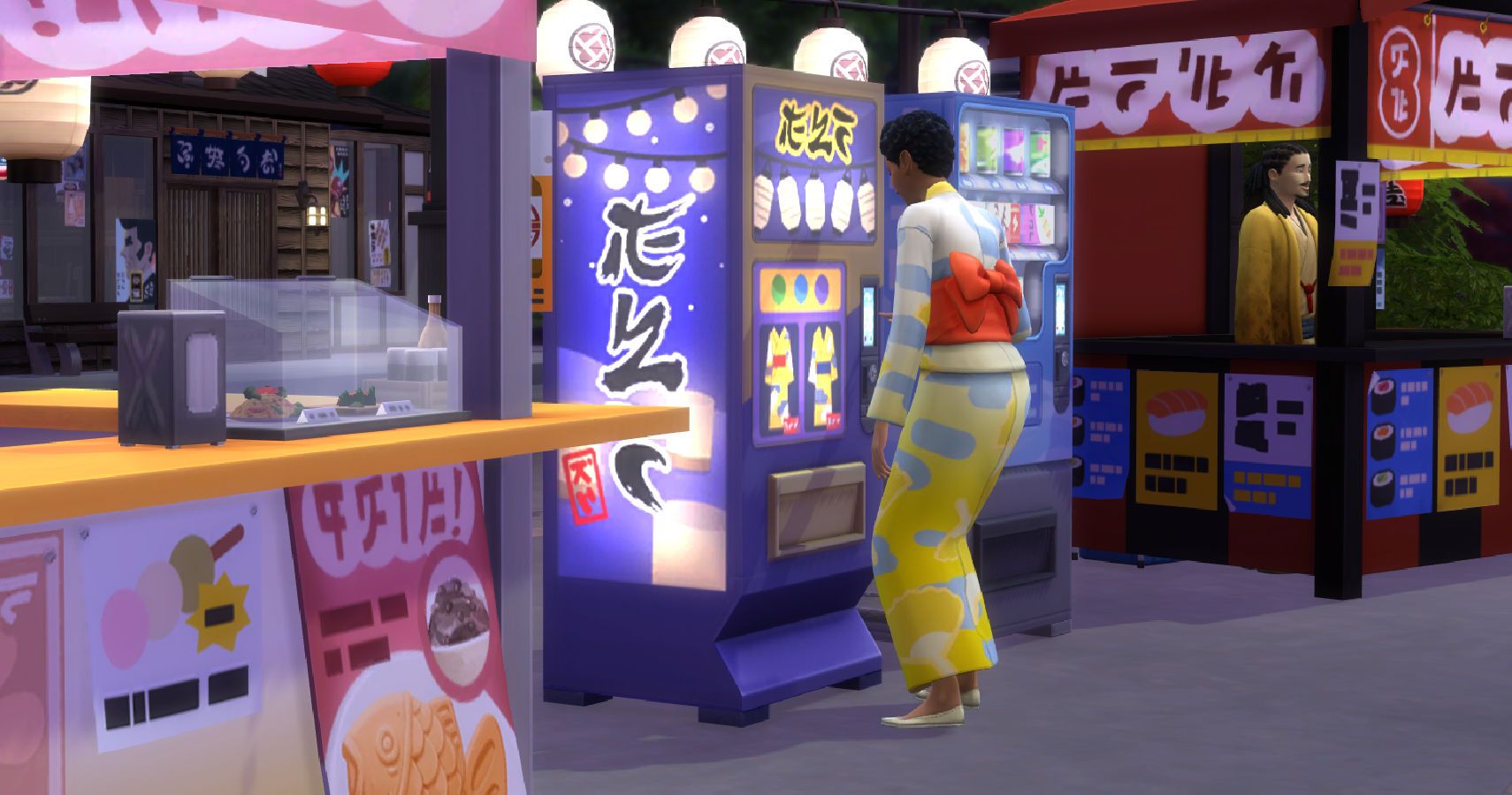 festival of light outfit and vending machine