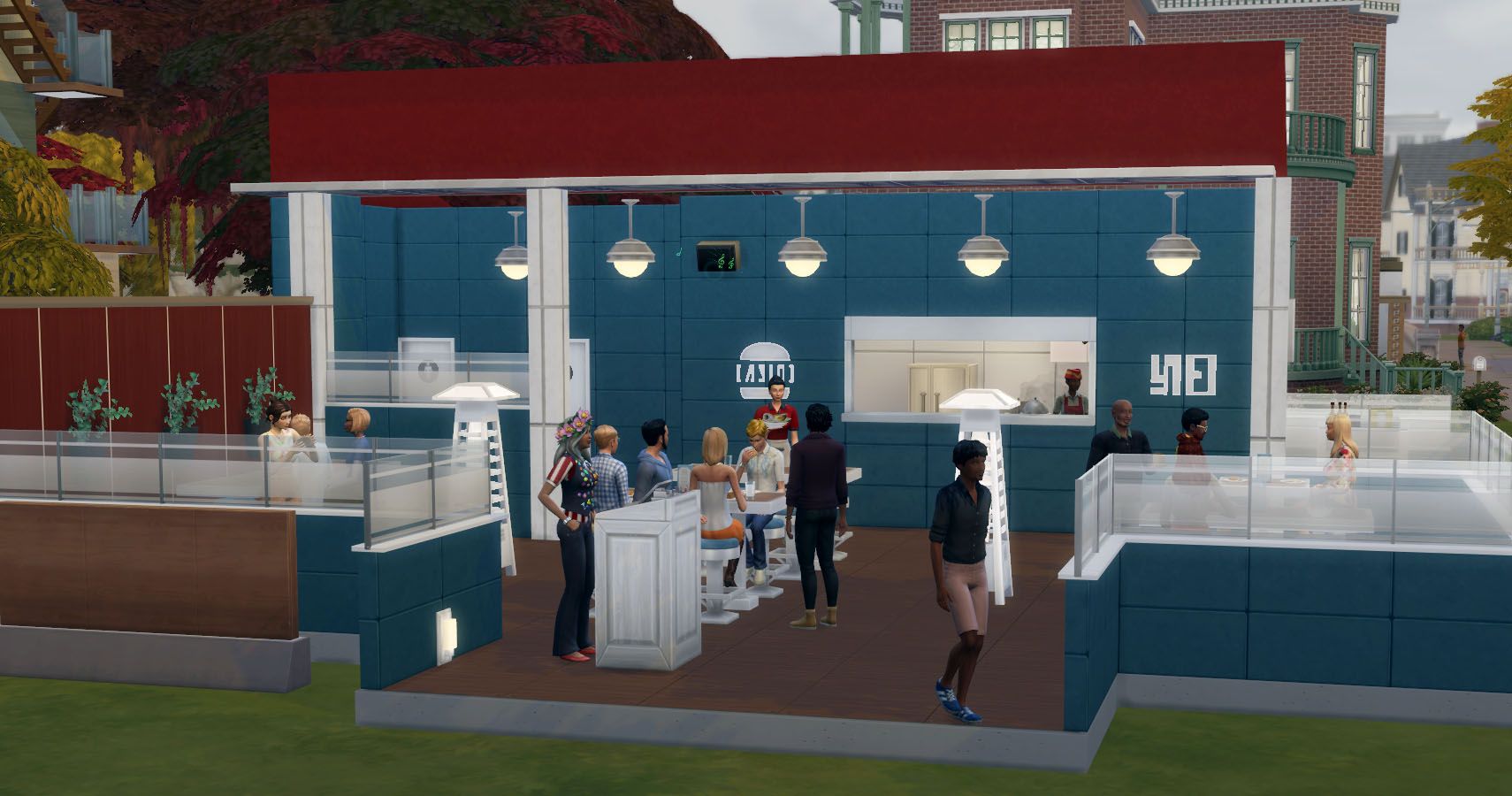 A small outdoor starter diner