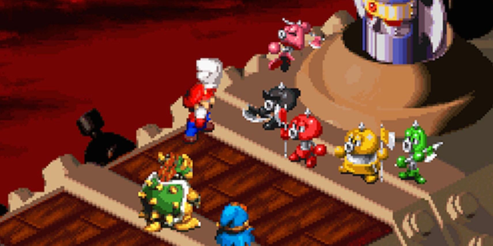 Nintendo Super Mario RPG Axem Rangers Fight
