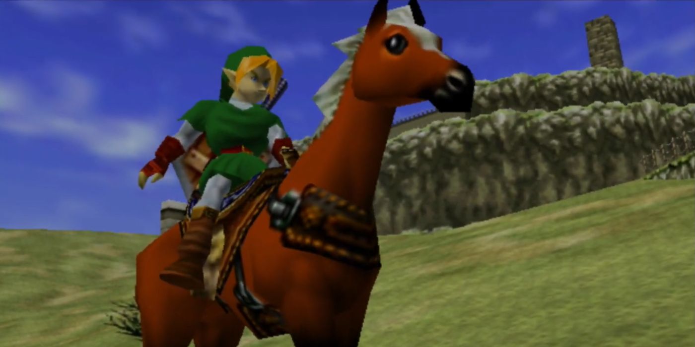 The Legend Of Zelda Ocarina Of Time Link Riding Epona