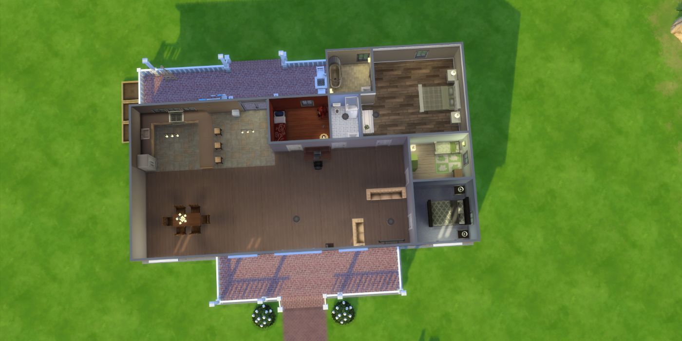 The Sims 4 House Blueprint From Above