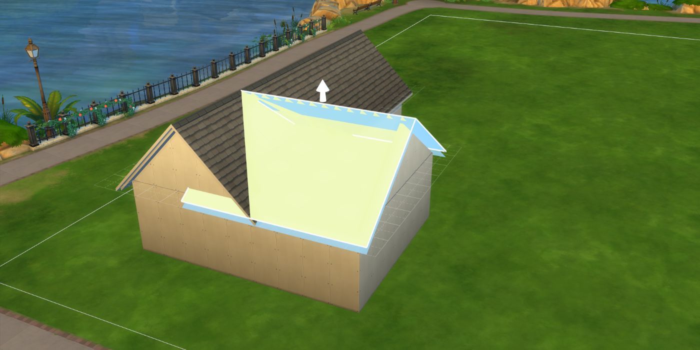 The Sims 4 player building roof