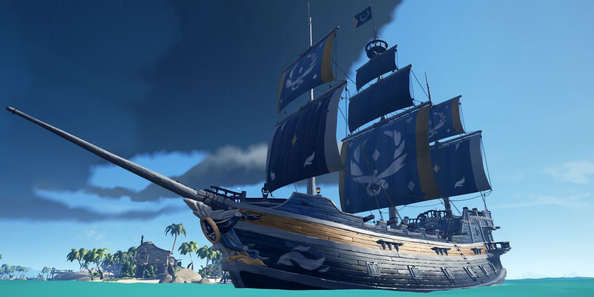 Triumphant Sea Dog Sails On A Galleon