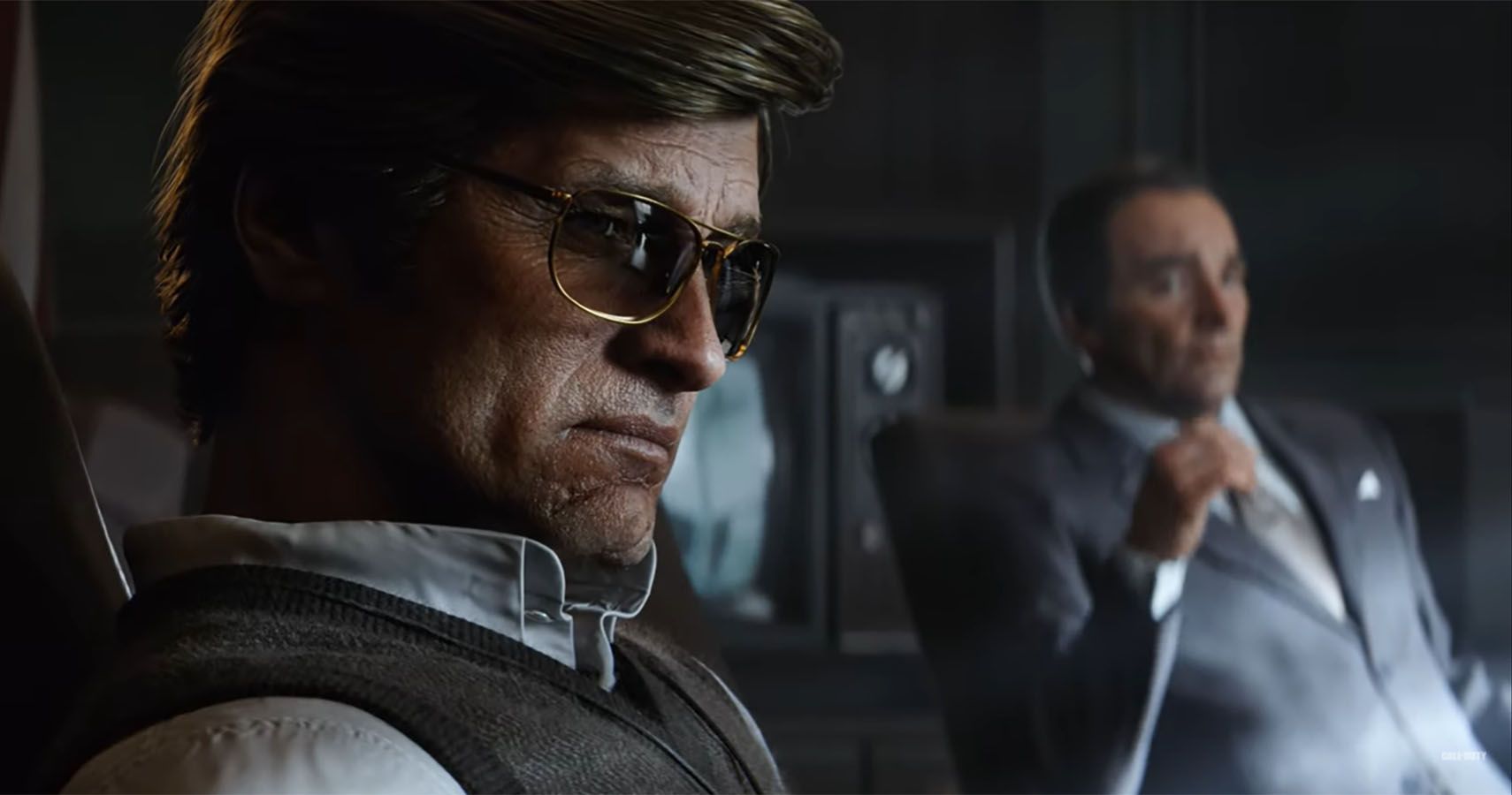 Call of Duty's Russel Adler as pictured in the reveal trailer for Call of Duty: Black Ops - Cold War