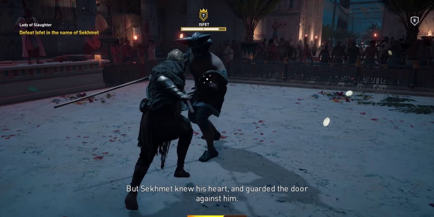 Isfet in Lady of Slaughter side quest in Assassin's Creed Origins