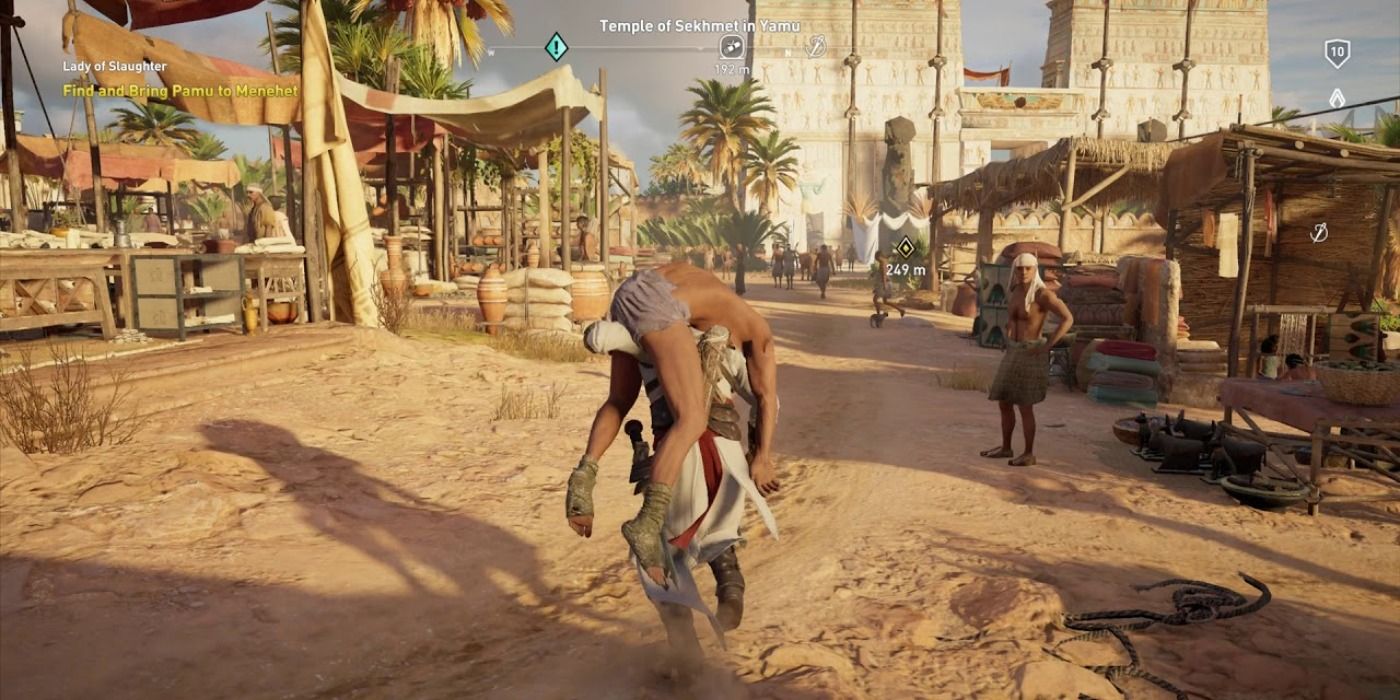 Pamu in Lady of Slaughter side quest in Assassin's Creed Origins