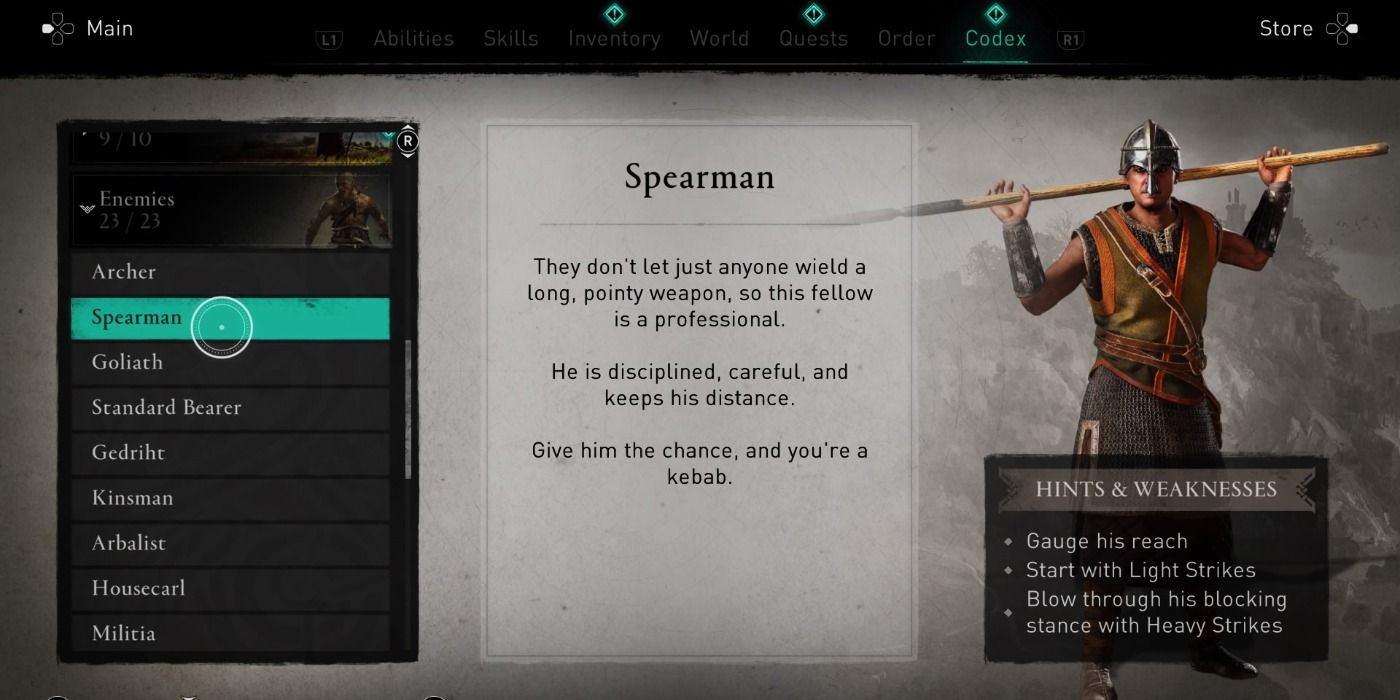 Spearman in Assassin's Creed Valhalla