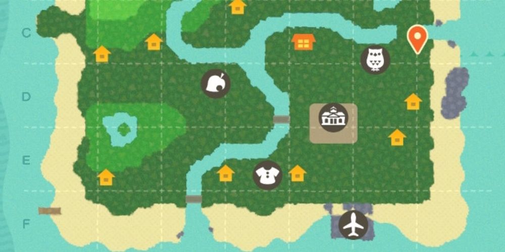 The player's home is near the museum, resident services and Nook's Cranny in Animal Crossing: New Horizons