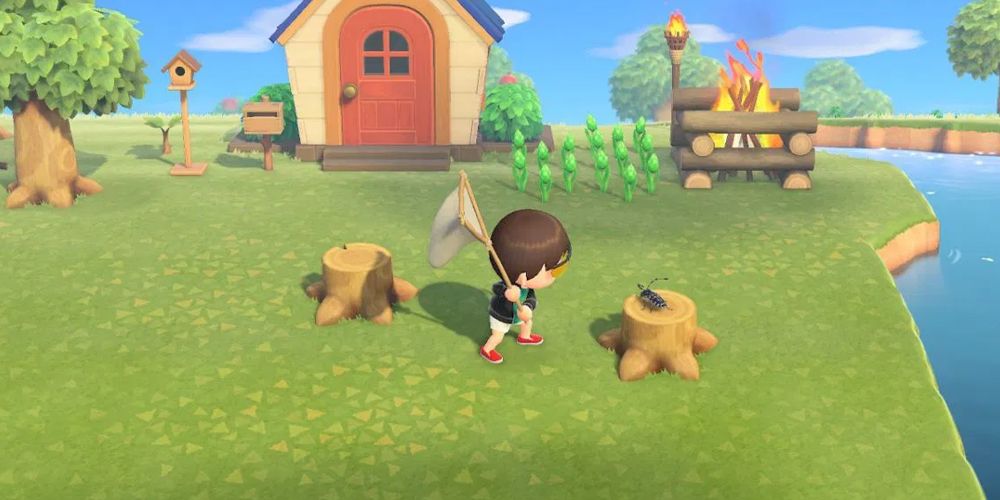 Tree stumps in Animal Crossing: New Horizons