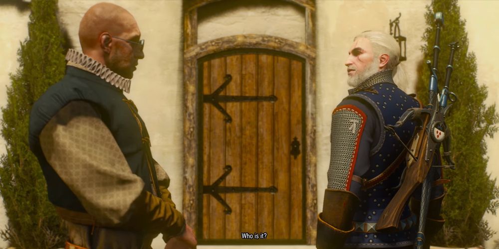 The beginning of the "Be It Ever So Humble..." quest from the Blood and Wine expansion of The Witcher 3