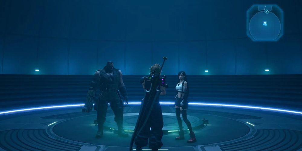 The Shinra Combat Simulator in Chapter 17 of Final Fantasy VII Remake
