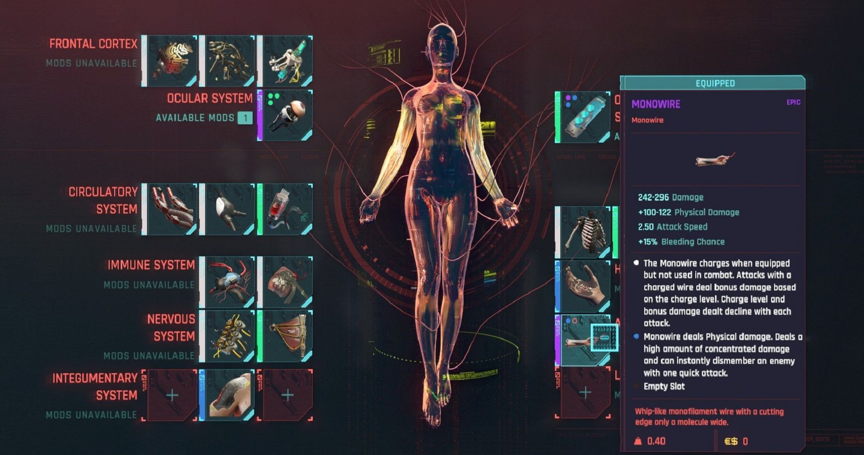 Cyberpunk 2077 circulatory system