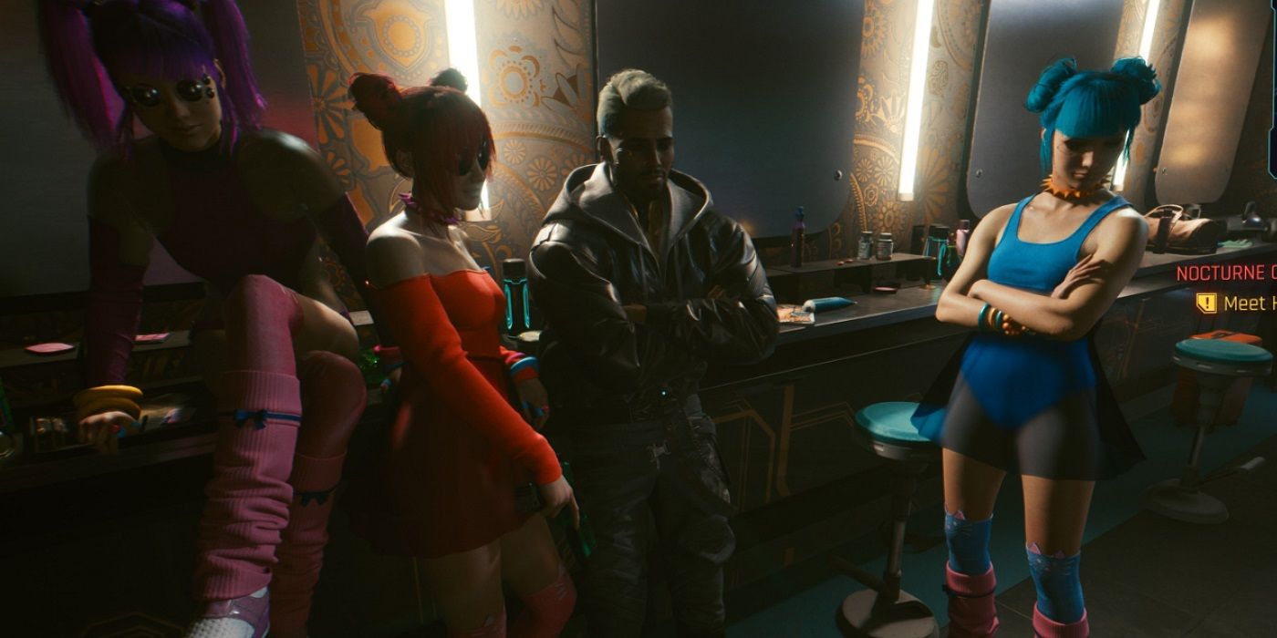 Kerry posing with Us-Cracks in Cyberpunk 2077