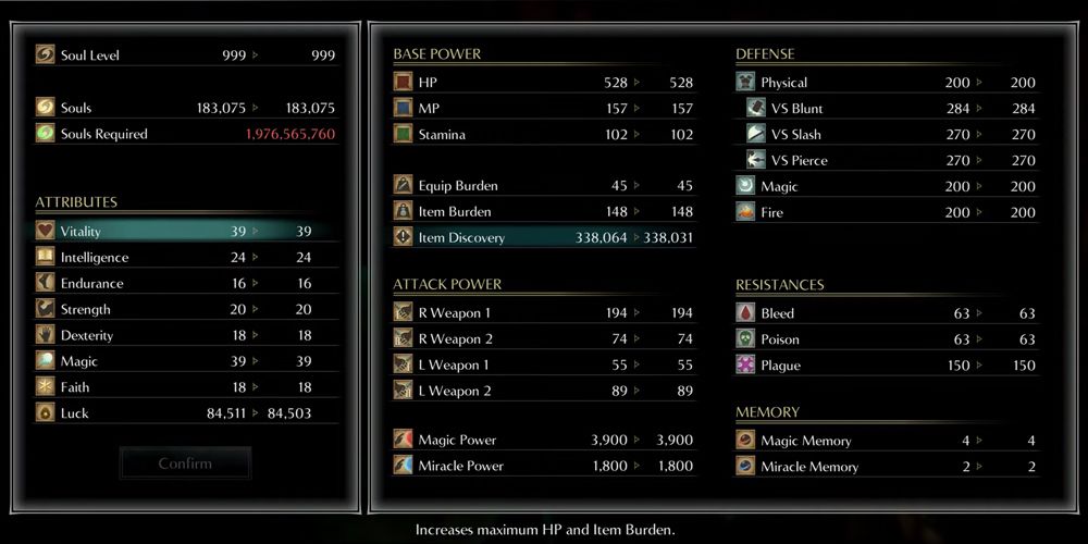 The luck stat glitch in Demon's Souls (PS5)