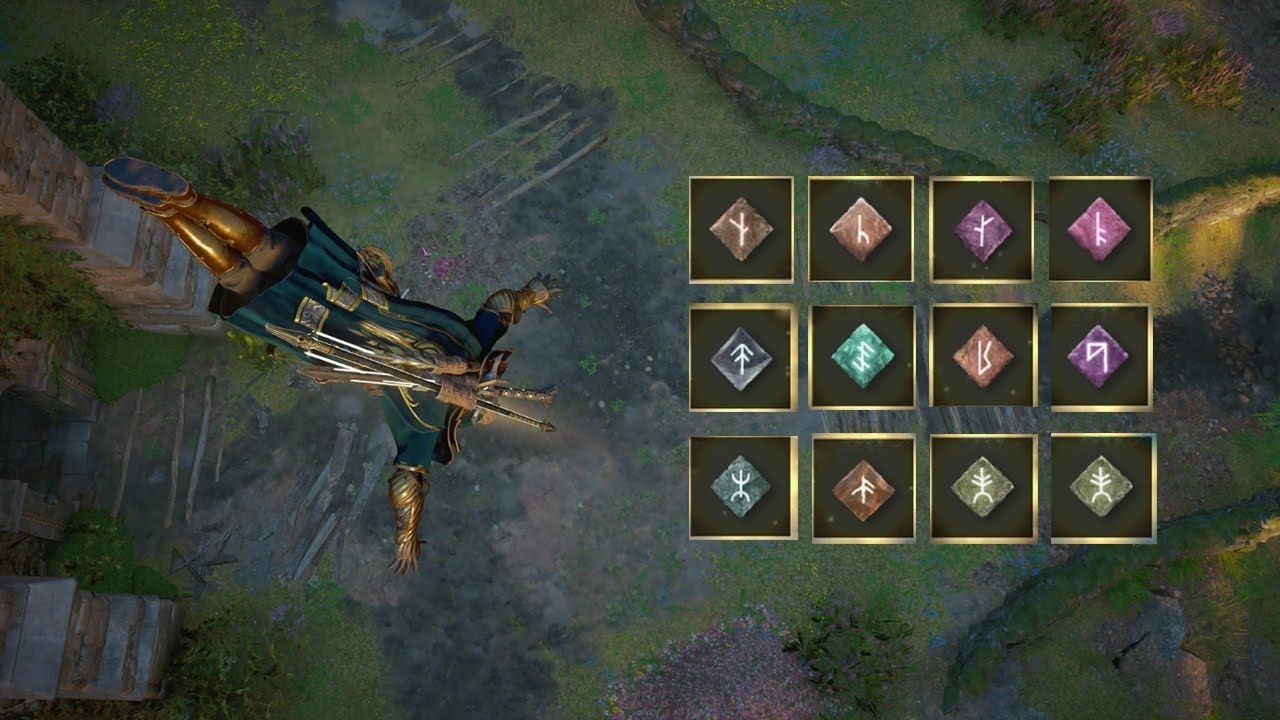 Diamond-shaped runes in Assassin's Creed Valhalla