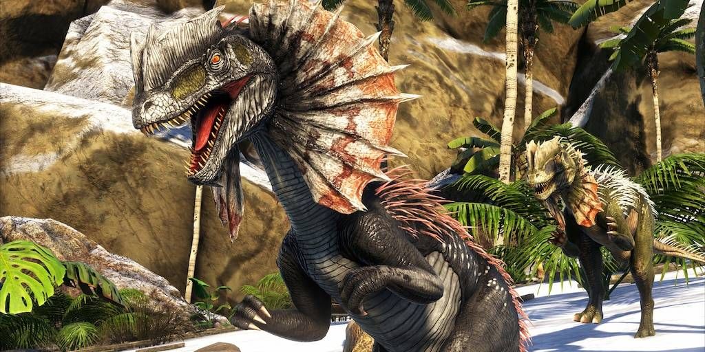 Charging Dilos in Ark: Survival Evolved