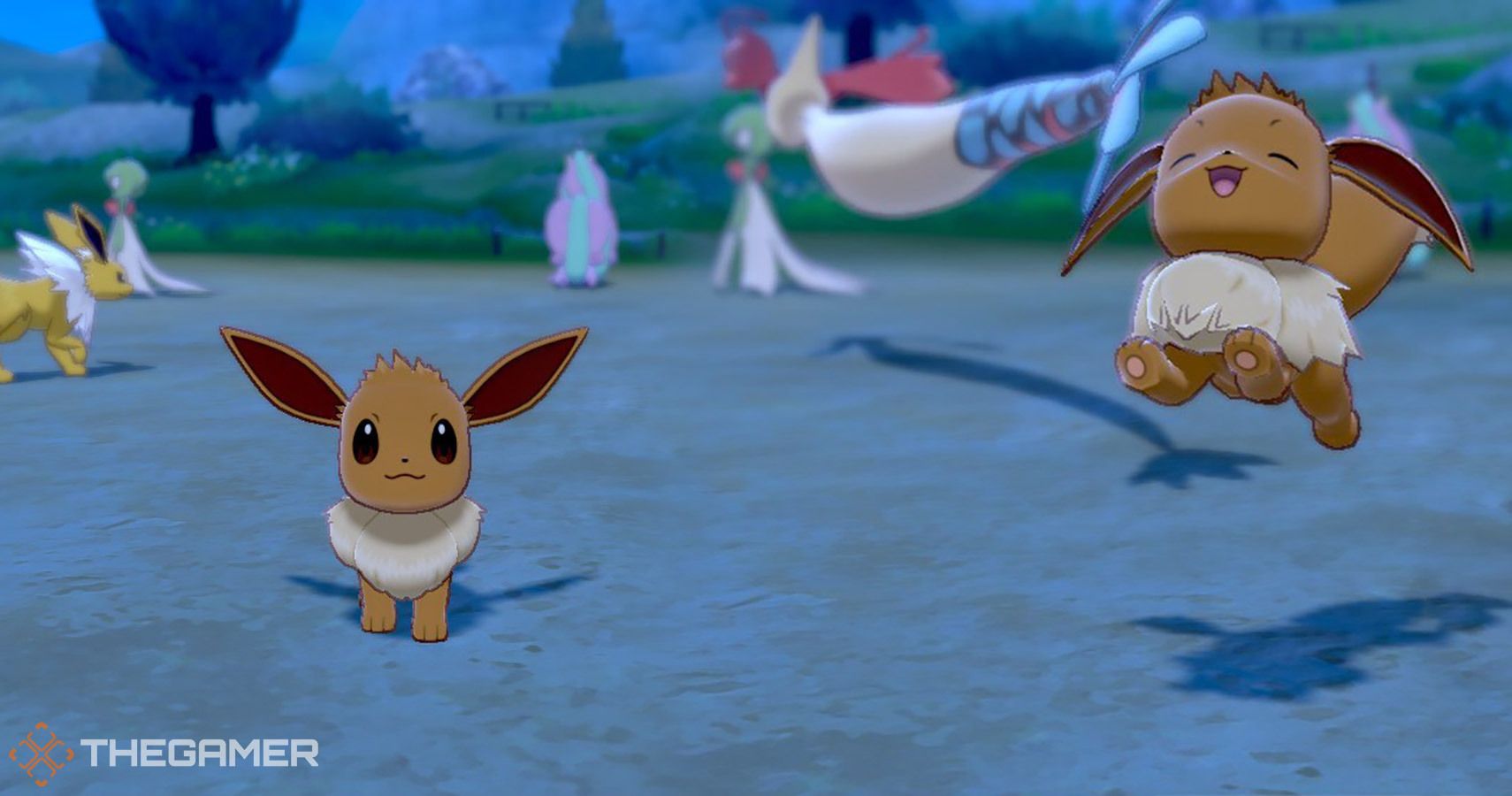 eevee laughing