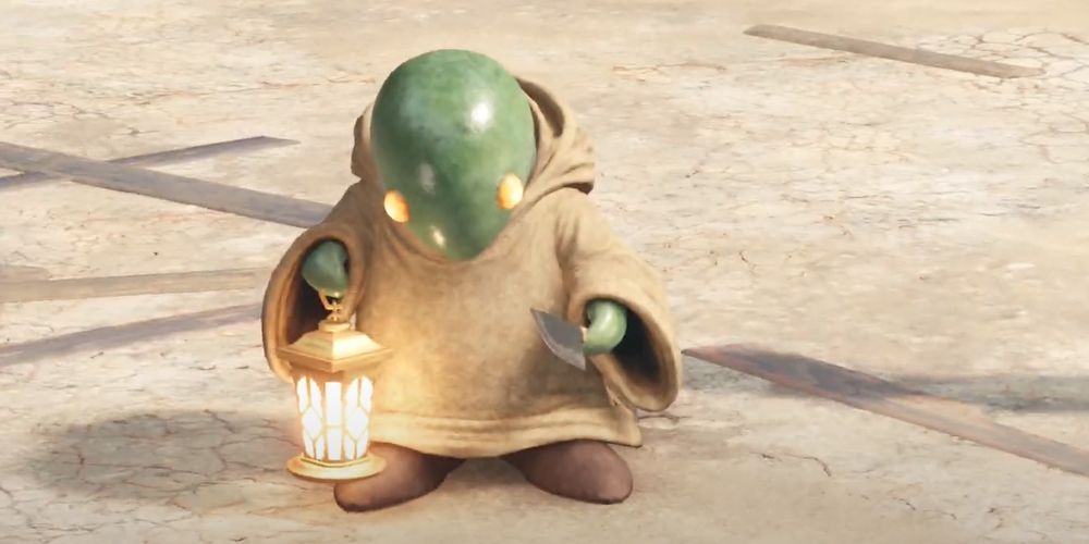 The Tonberry from the Malicious Goons side quest in Final Fantasy VII Remake