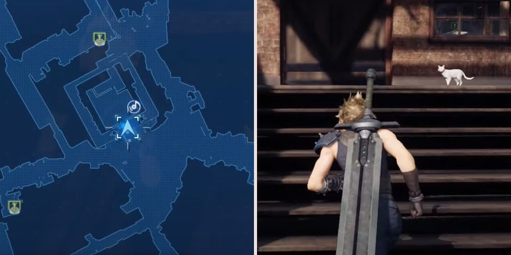 The location of one of the three cats in the Lost Friends side quest in Final Fantasy VII Remake