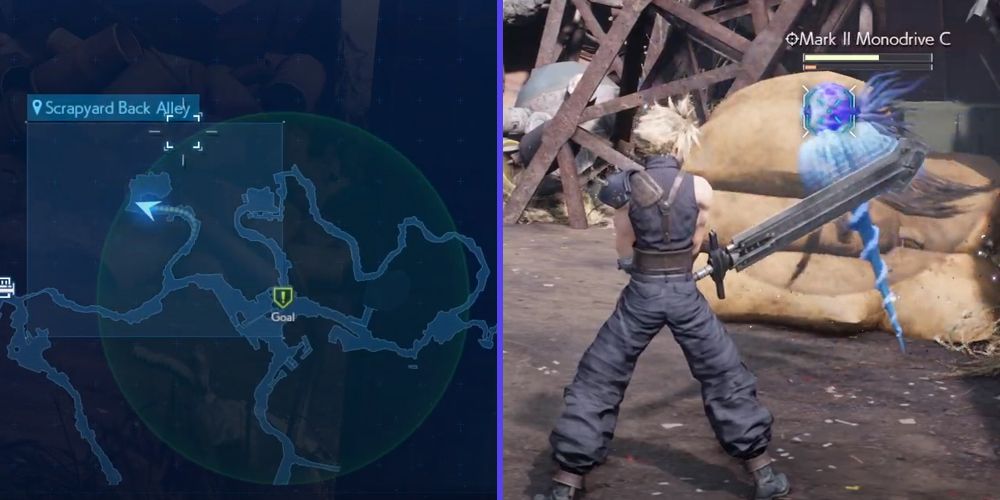 Locating the second wave of enemies in the Weapons on a Rampage side quest in Final Fantasy VII Remake