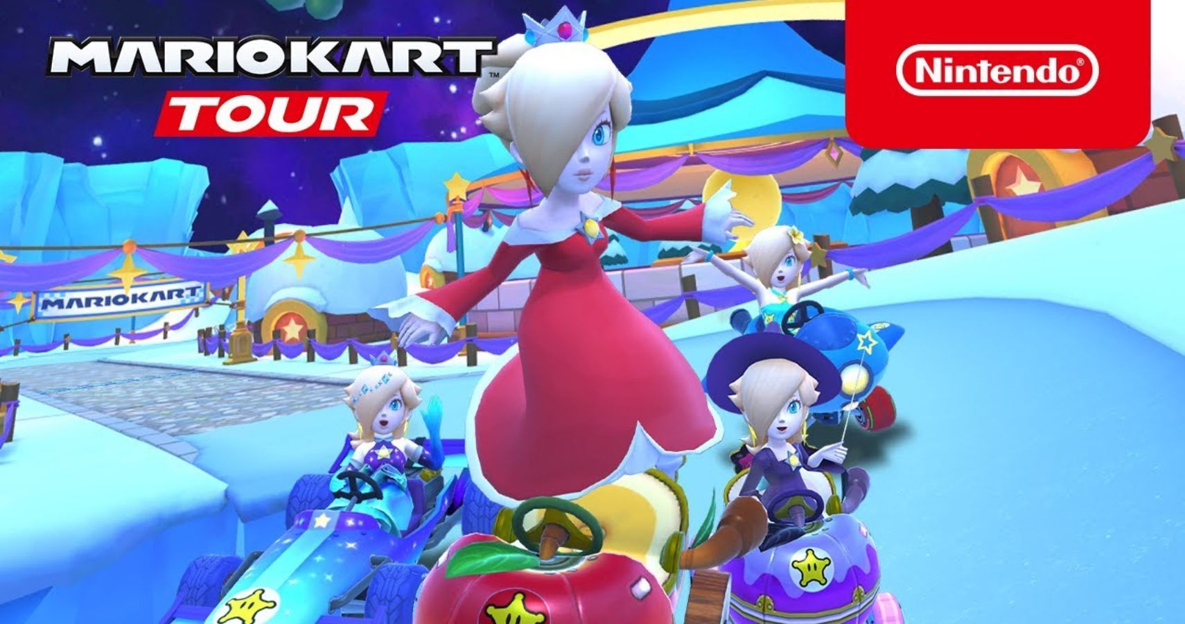 Mario Kart Tour The Festive Rosalina Tour Brings "Starry Skies And Icy