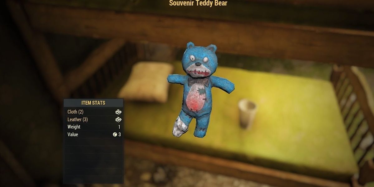 Blue teddy bear from Fallout 4