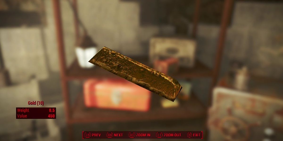 Gold bar stats Fallout 4