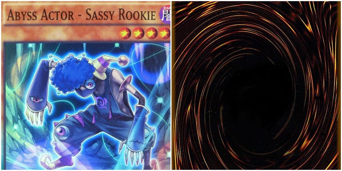 Sassy Rookie Abyss Actor Card Yu Gi Oh! Face up and Face Down
