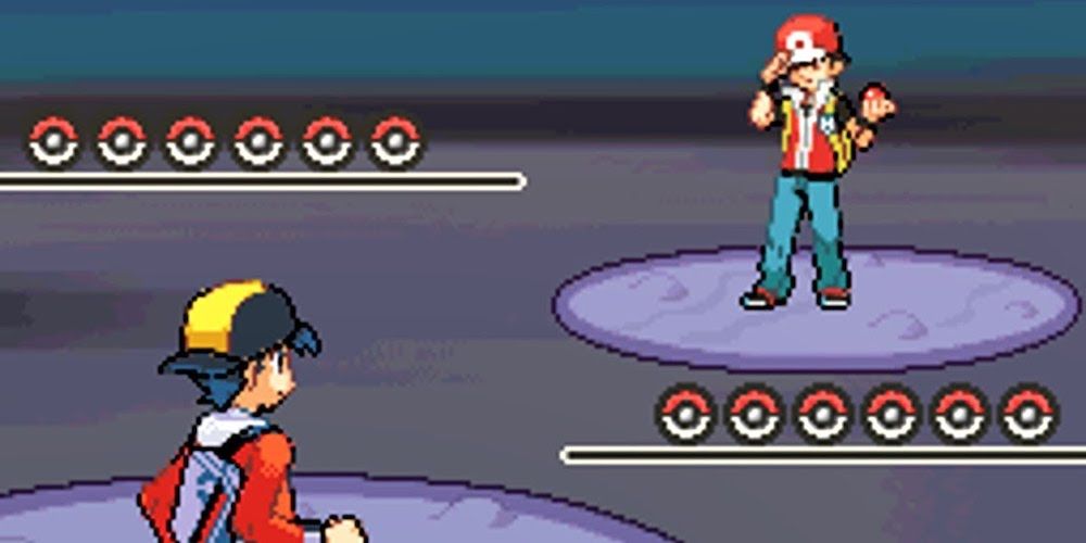pokemon heart gold battle gameplay vs. red