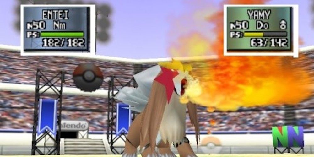 pokemon stadium 2 breathing fire gameplay
