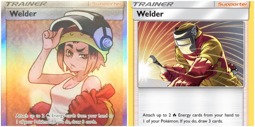 pokemon tcg welder both card versions