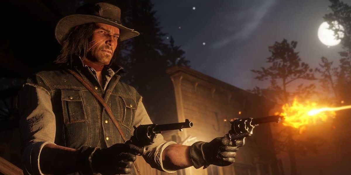 John from RDR2 using guns