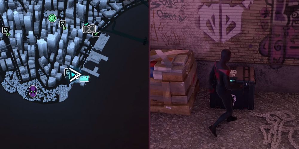 Underground Cache #10 - Financial District in Spider-Man Miles Morales