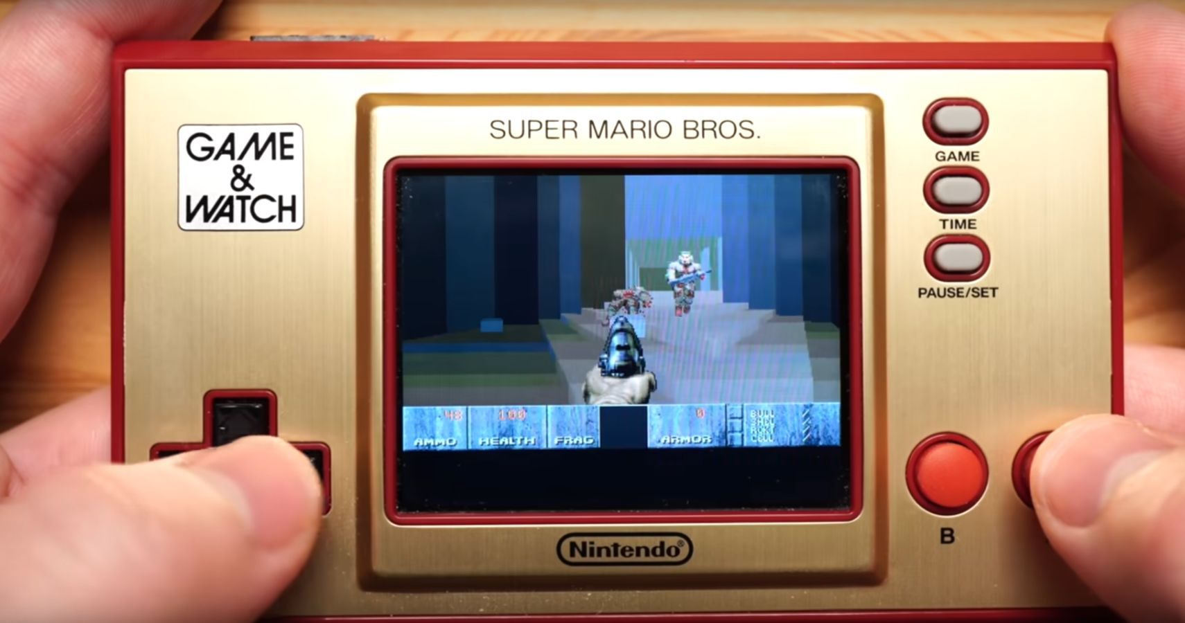 Of Course Doom Can Run On The Super Mario Bros. Game & Watch