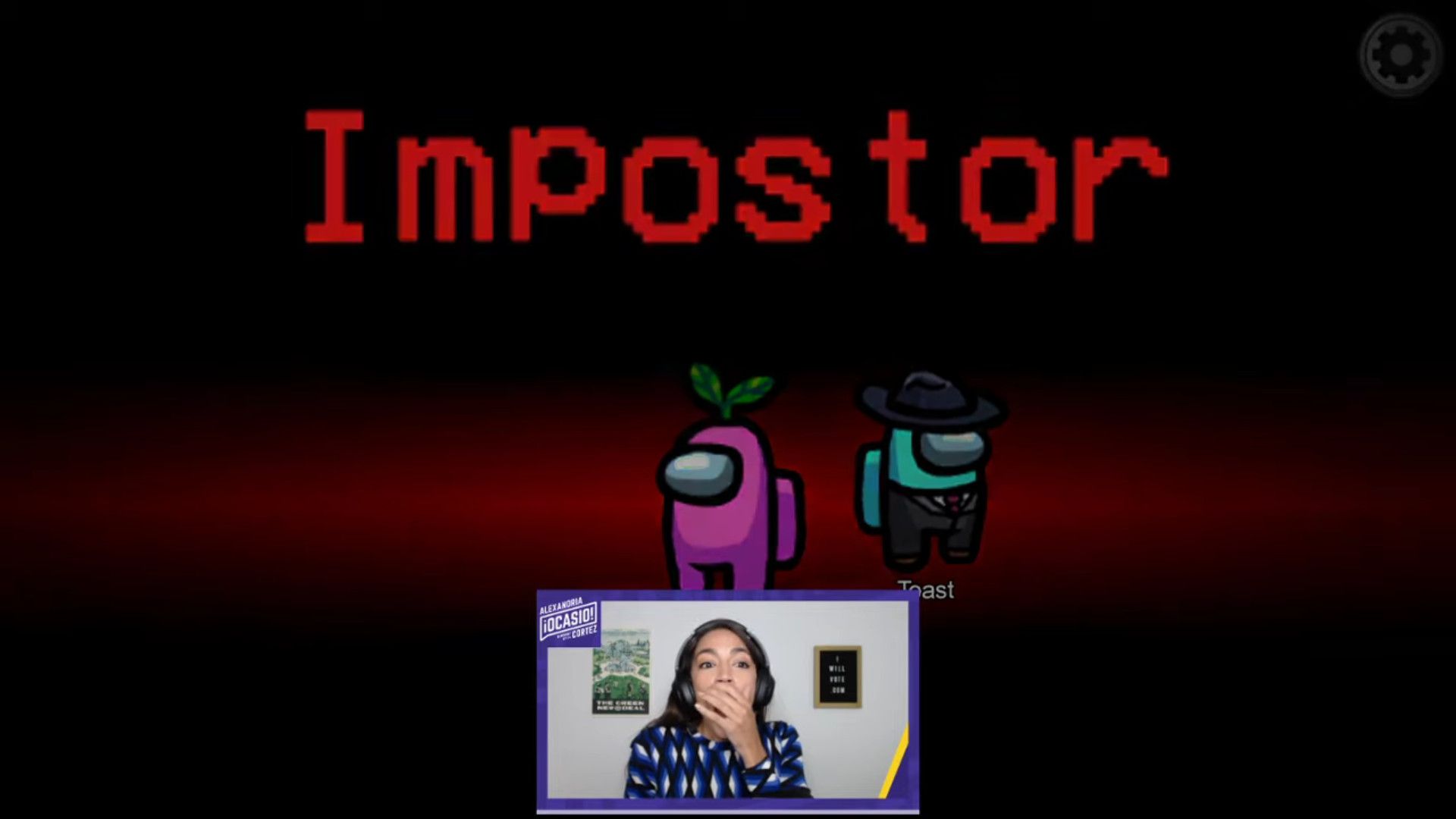 AOC reacts to being the imposter in Among Us